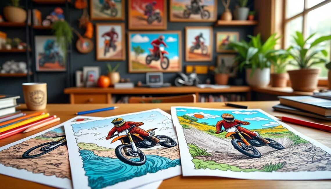 découvrez les meilleurs sites et ressources pour trouver des coloriages de motocross dédiés aux passionnés. plongez dans l'univers des motos tout terrain et laissez libre cours à votre créativité avec des designs uniques et captivants adaptés à tous les âges.